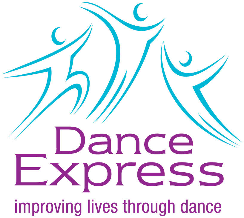 Dance Express Company Logo with slogan, improving lives through dance
